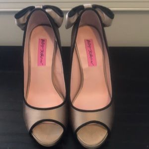 Betsey Johnson Peep Toe Heels